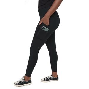 Aerie OFFLINE Goals High-Rise 7/8 Leggings Double Pockets Black Large